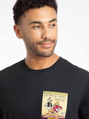 Weird Fish Black Flewmours Back Print Artist T-Shirt - Image 4 of 6