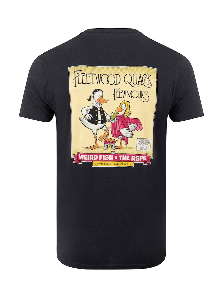 Weird Fish Black Flewmours Back Print Artist T-Shirt - Image 6 of 6 Weird Fish Black Flewmours Back Print Artist T-Shirt - Image 6 of 6