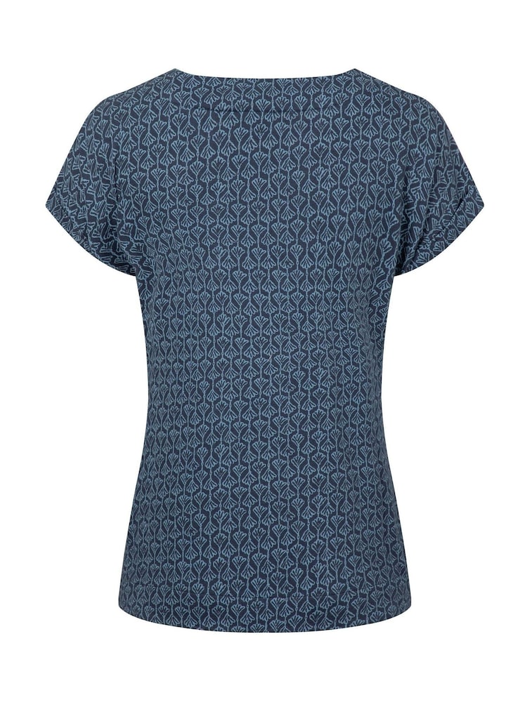 Weird Fish Blue Paw Paw Printed T-Shirt - Image 6 of 6 Weird Fish Blue Paw Paw Printed T-Shirt - Image 6 of 6