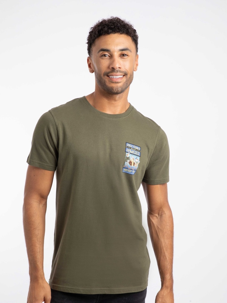 Weird Fish Green Only Fowls and Hawkses Back Print Artist T-Shirt - Image 1 of 6