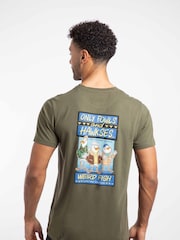 Weird Fish Green Only Fowls and Hawkses Back Print Artist T-Shirt - Image 2 of 6