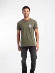 Weird Fish Green Only Fowls and Hawkses Back Print Artist T-Shirt - Image 3 of 6
