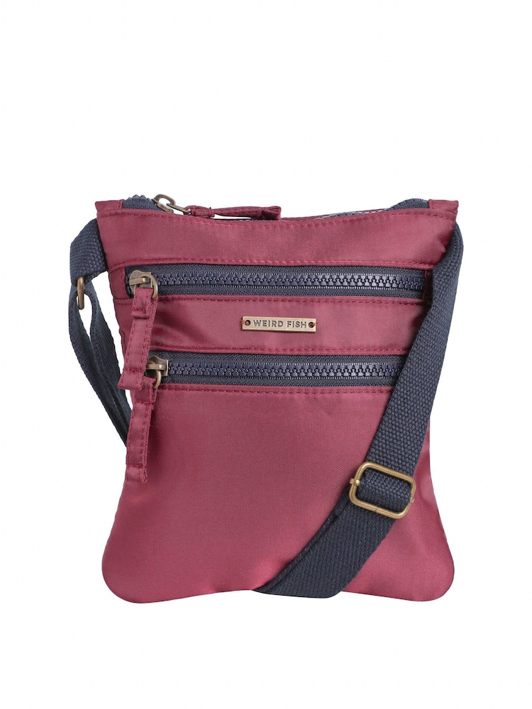 Weird Fish Purple Nisla Crossbody Bag - Image 1 of 4 Weird Fish Purple Nisla Crossbody Bag - Image 1 of 4