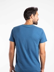 Weird Fish Blue Pyramid Vista Chest Stripe Graphic T-Shirt - Image 2 of 6