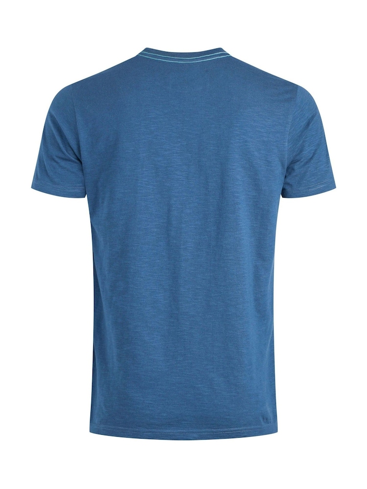 Weird Fish Blue Pyramid Vista Chest Stripe Graphic T-Shirt - Image 6 of 6 Weird Fish Blue Pyramid Vista Chest Stripe Graphic T-Shirt - Image 6 of 6