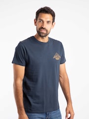 Weird Fish Blue Pyramid View Back Print Graphic T-Shirt - Image 4 of 6