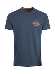 Weird Fish Blue Pyramid View Back Print Graphic T-Shirt - Image 5 of 6