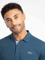 Azul - Weird Fish Miles Pique Polo Shirt - Imagen 1 de 6