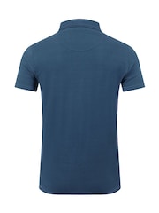 Azul - Weird Fish Miles Pique Polo Shirt - Imagen 6 de 6