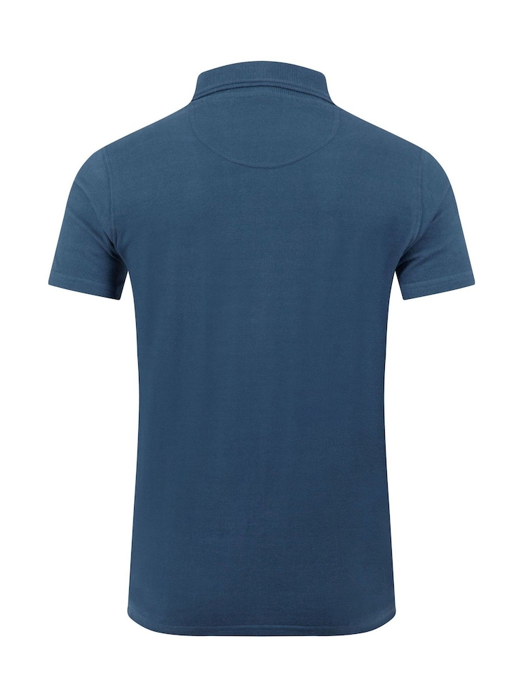 Azul - Weird Fish Miles Pique Polo Shirt - Imagen 6 de 6