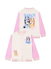 Character Pink Bluey And Bingo Girls Bomber Jacket - Image 1 of 11