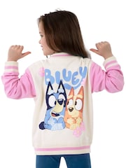 Character Pink Bluey And Bingo Girls Bomber Jacket - Image 3 of 11