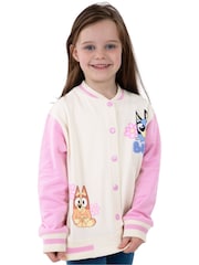Character Pink Bluey And Bingo Girls Bomber Jacket - Image 4 of 11