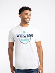 Weird Fish Cream Heritage Surf Front Print Graphic T-Shirt - Image 4 of 6