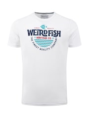 Weird Fish Cream Heritage Surf Front Print Graphic T-Shirt - Image 5 of 6