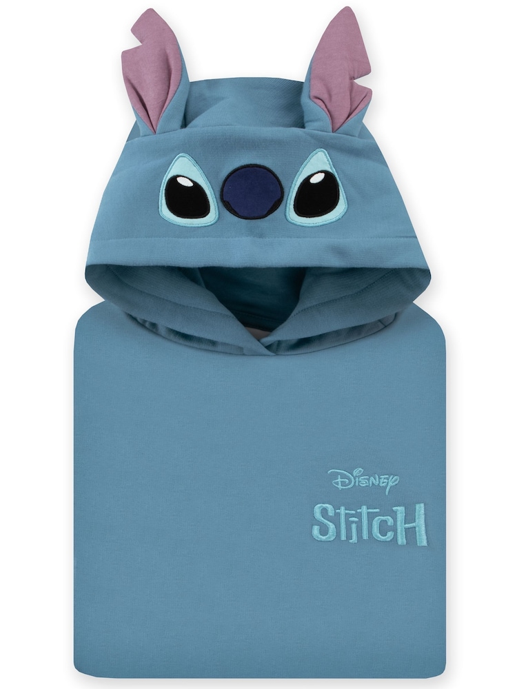 Character Blue Disney Lilo & Stitch Longline Hoodie - Image 6 of 6