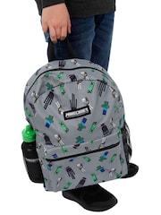 Character Minecraft 4 Piece Backpack Lunch bag And Water Bottle Set - Imagen 8 de 8