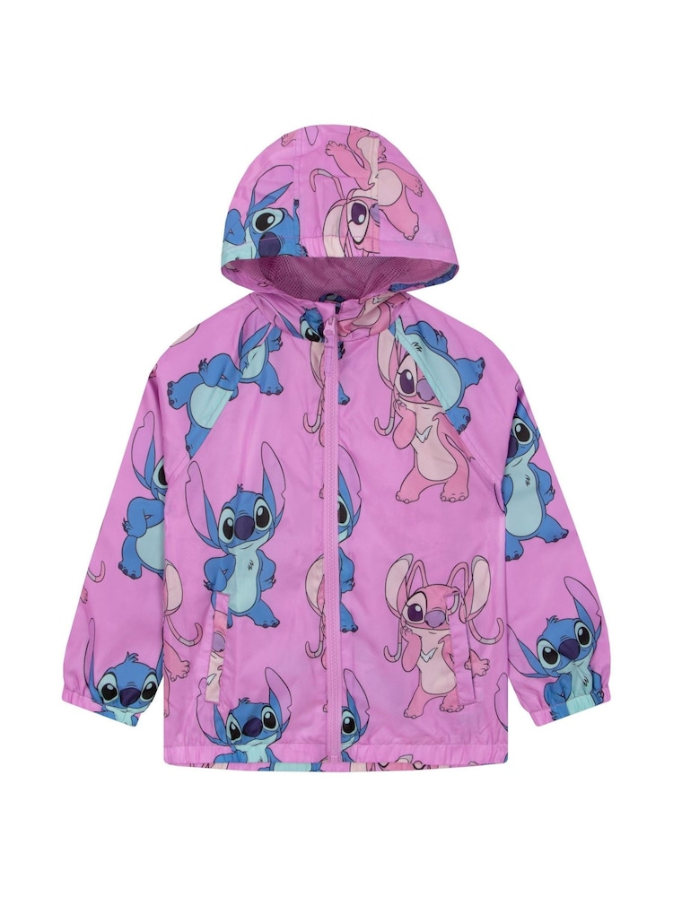 Character Purple Disney Lilo & Stitch Girls Raincoat - Image 1 of 12