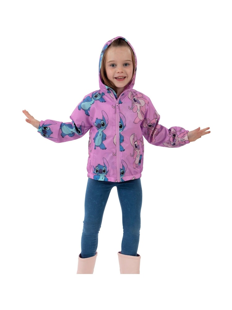 Character Purple Disney Lilo & Stitch Girls Raincoat - Image 2 of 12