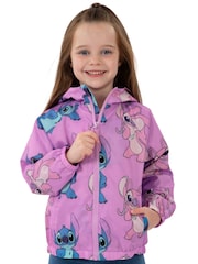 Character Purple Disney Lilo & Stitch Girls Raincoat - Image 7 of 12