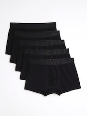 River Island Jacquard Waistband Trunks 5 Pack - Bild 1 von 3