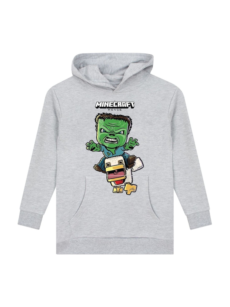 Character Grey Minecraft Chicken Jockey Hoodie - Image 1 of 11 Character Grey Minecraft Chicken Jockey Hoodie - Image 1 of 11