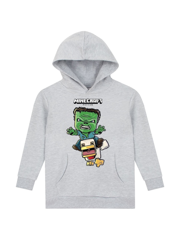 Character Grey Minecraft Chicken Jockey Hoodie - Image 2 of 11