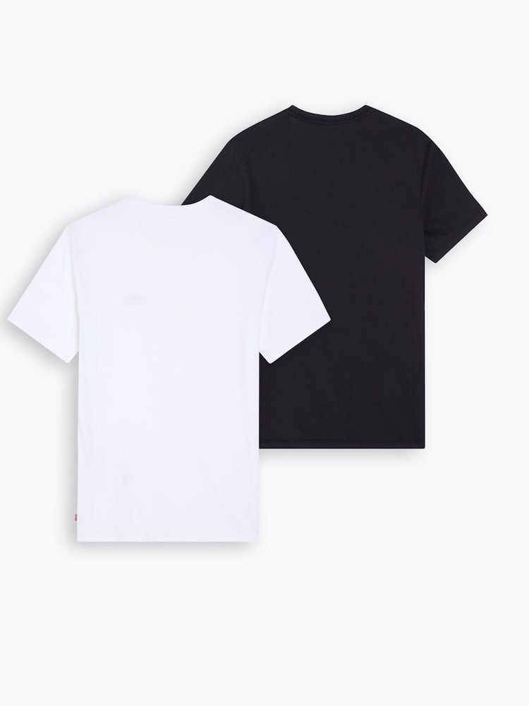 Levi's® Black/white Crewneck Graphic T-Shirts 2 Pack - Image 2 of 9