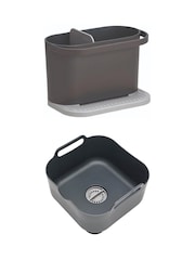 ReBorn Dark Grey Washing Up Bowl & Sink Tidy Bundle - Image 1 of 6