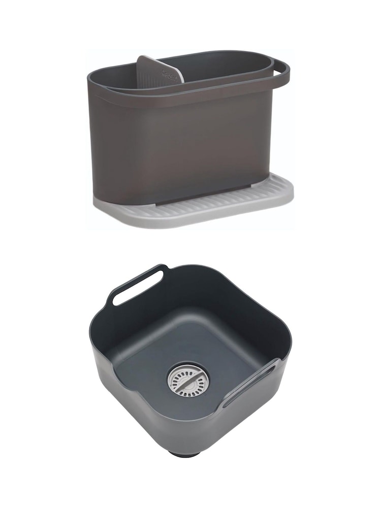 ReBorn Dark Grey Washing Up Bowl & Sink Tidy Bundle - Image 1 of 6