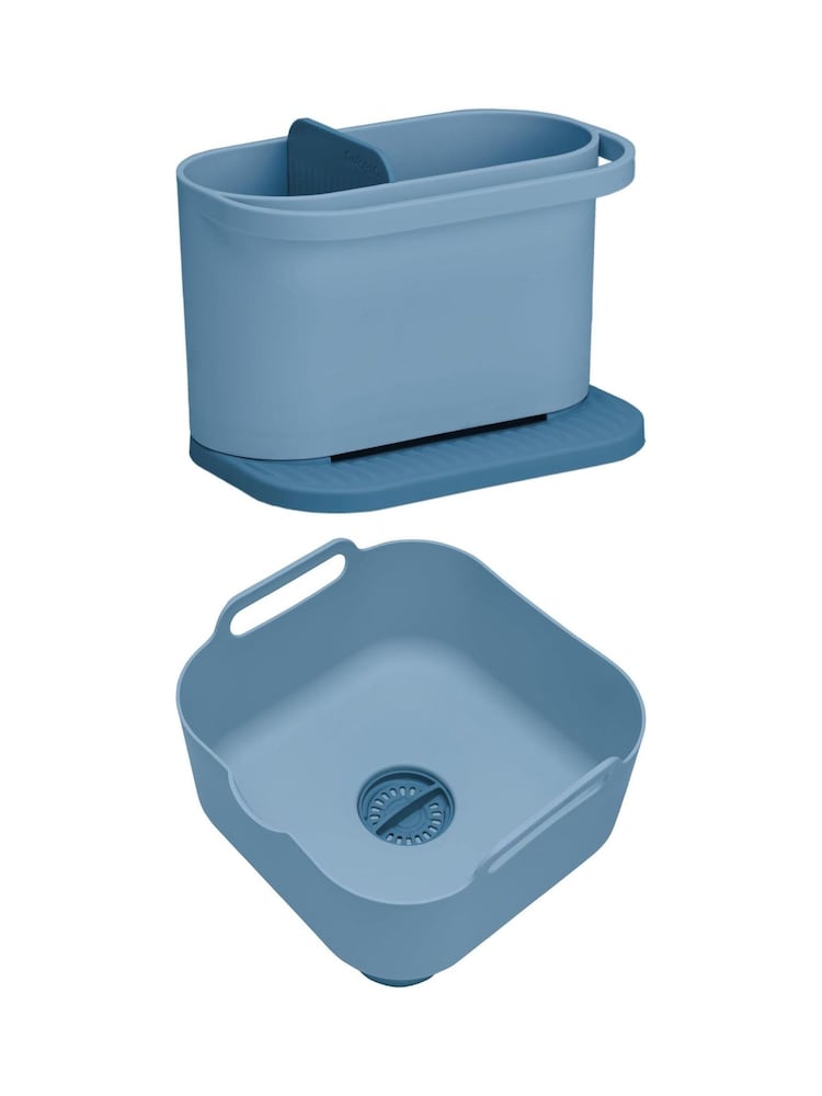 ReBorn Avon Blue Washing Up Bowl & Sink Tidy Bundle - Image 1 of 6 ReBorn Avon Blue Washing Up Bowl & Sink Tidy Bundle - Image 1 of 6