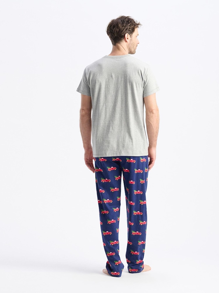 Hatley Grey Winter Cabin Men's T-Shirt - Image 2 of 3