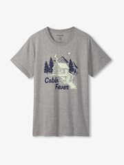 Hatley Grey Winter Cabin Men's T-Shirt - Image 3 of 3