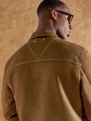 River Island Brown Suedette Western Jacket - Image 4 of 4