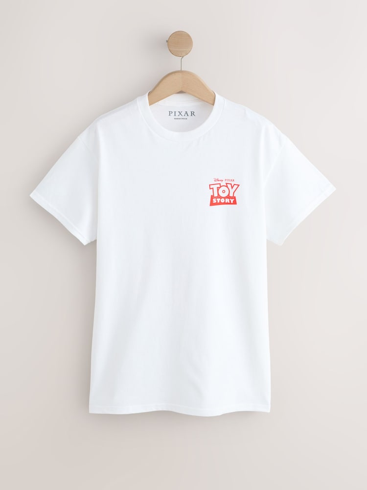 Ecru White Toy Story License Graphic Crew Neck T-Shirt - Image 2 of 4