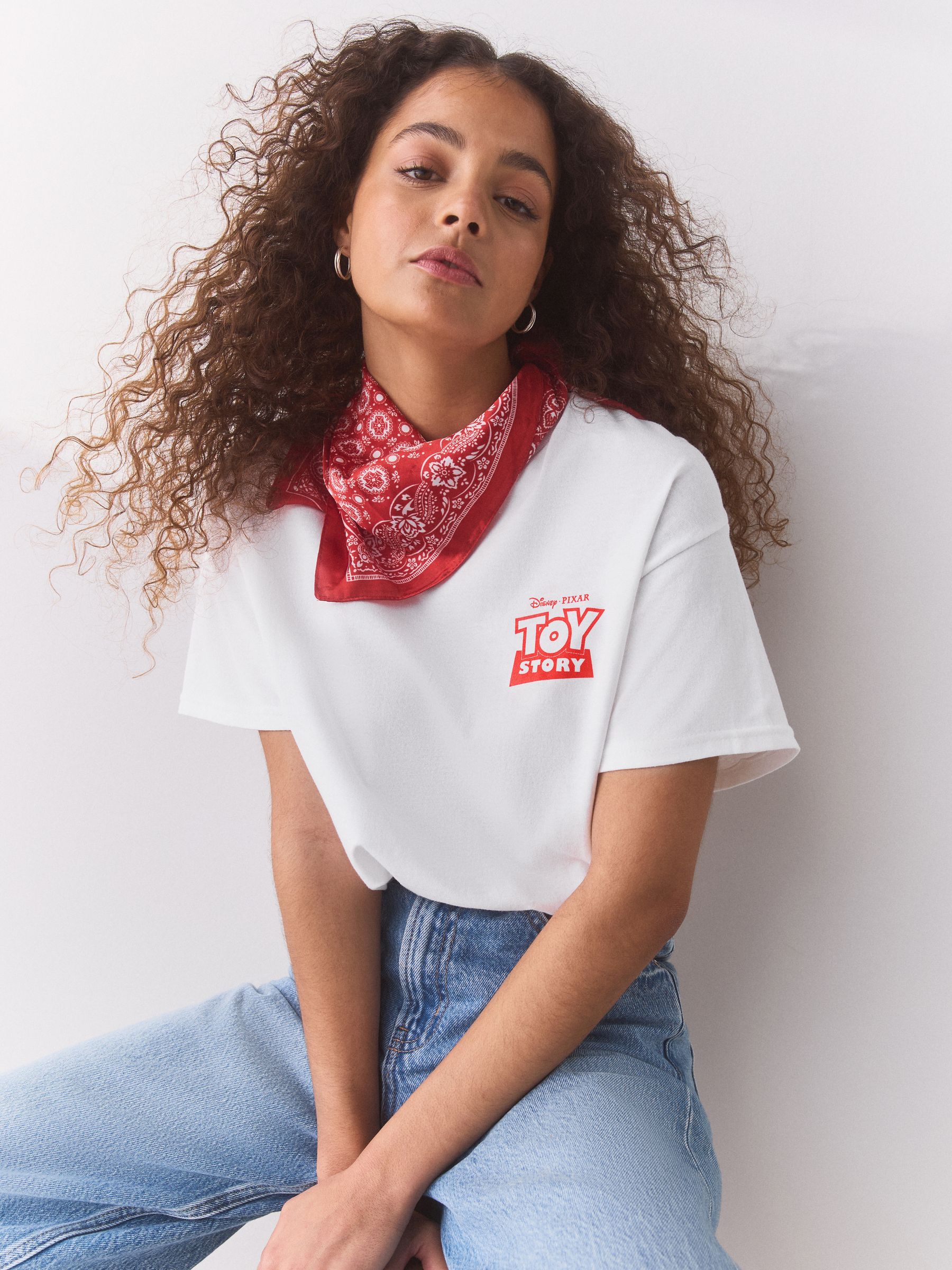 Buy Ecru White Toy Story License Graphic Crew Neck T-Shirt from