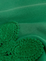 Green Ribbed Crochet Vest Top - Image 7 of 8