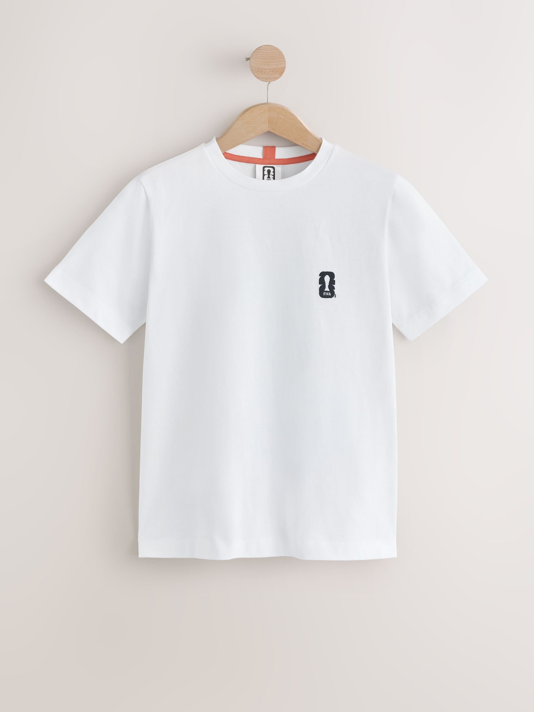 Buy White Official Fifa Licence Short Sleeve Crew Neck Heavyweight