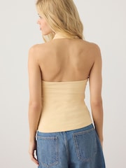 Yellow Collar Halter Neck Top - Image 4 of 8