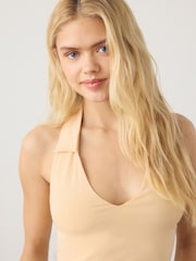 Yellow Collar Halter Neck Top - Image 5 of 8