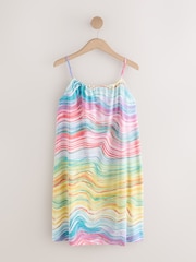 Pink/Blue/Yellow Lightweight Mini Dress - Image 1 of 3