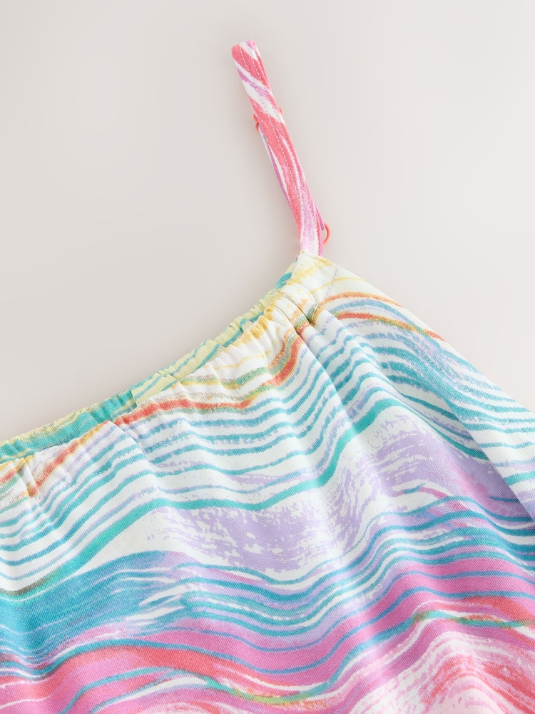 Pink/Blue/Yellow Lightweight Mini Dress - Image 3 of 3