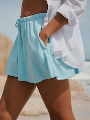 Blue Drawstring Shorts - Image 4 of 7