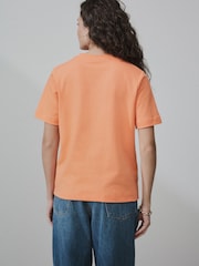Orange Heavyweight Short Sleeve Crew Neck T-Shirt - Image 3 of 7