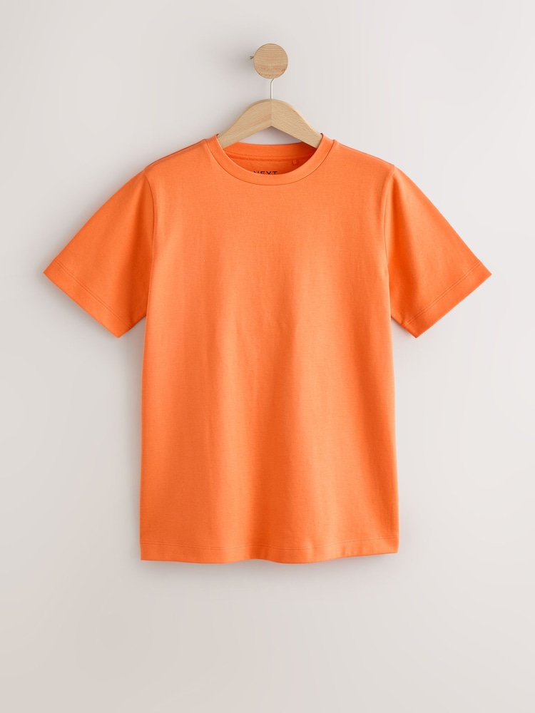 Orange Heavyweight Short Sleeve Crew Neck T-Shirt - Image 5 of 5