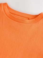 Orange Heavyweight Short Sleeve Crew Neck T-Shirt - Image 7 of 7