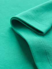 Aqua Blue Oversized Boxy Fit Heavyweight Crew Neck T-Shirt - Image 6 of 6