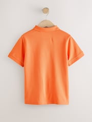 כתום - חולצת פולו עם שרוול שרוול קצר (3-16 שנים) - תמונה 2 מתוך 4