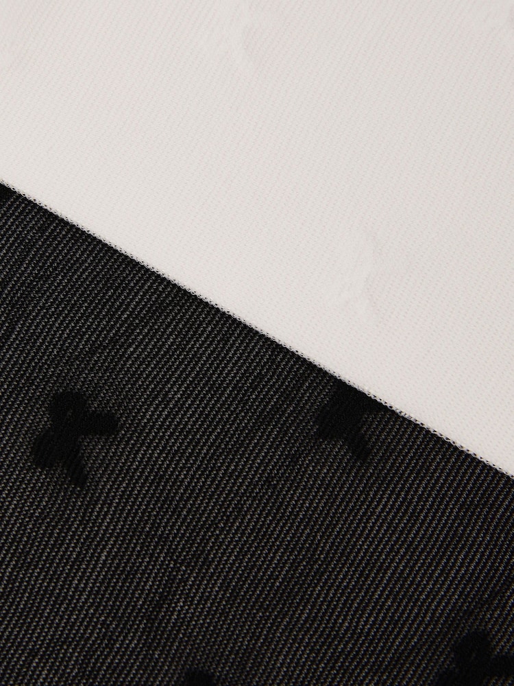 Monsoon Black 2-Pack Sheer Bow Tights - Image 2 of 2 Monsoon Black 2-Pack Sheer Bow Tights - Image 2 of 2
