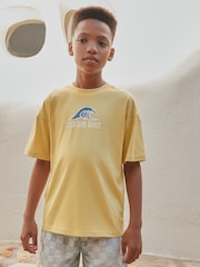 Yellow Waves Short Sleeve Graphic T-Shirt (3-16yrs) - Image 1 of 9
